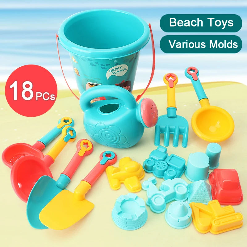 Beach Toys for Kids Sand Set Sand Bucket Beach Shovel Toys for Toddlers Summer Beach Game Children Toys Water Play