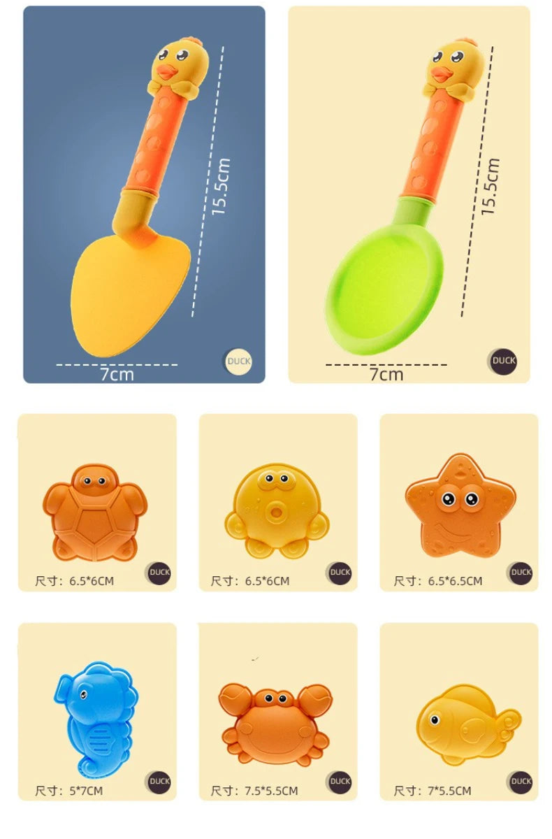 Beach Toys for Kids Sand Set Sand Bucket Beach Shovel Toys for Toddlers Summer Beach Game Children Toys Water Play