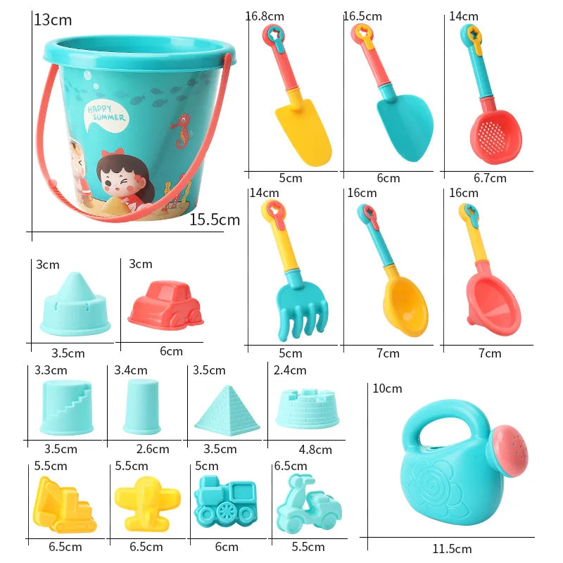 Beach Toys for Kids Sand Set Sand Bucket Beach Shovel Toys for Toddlers Summer Beach Game Children Toys Water Play