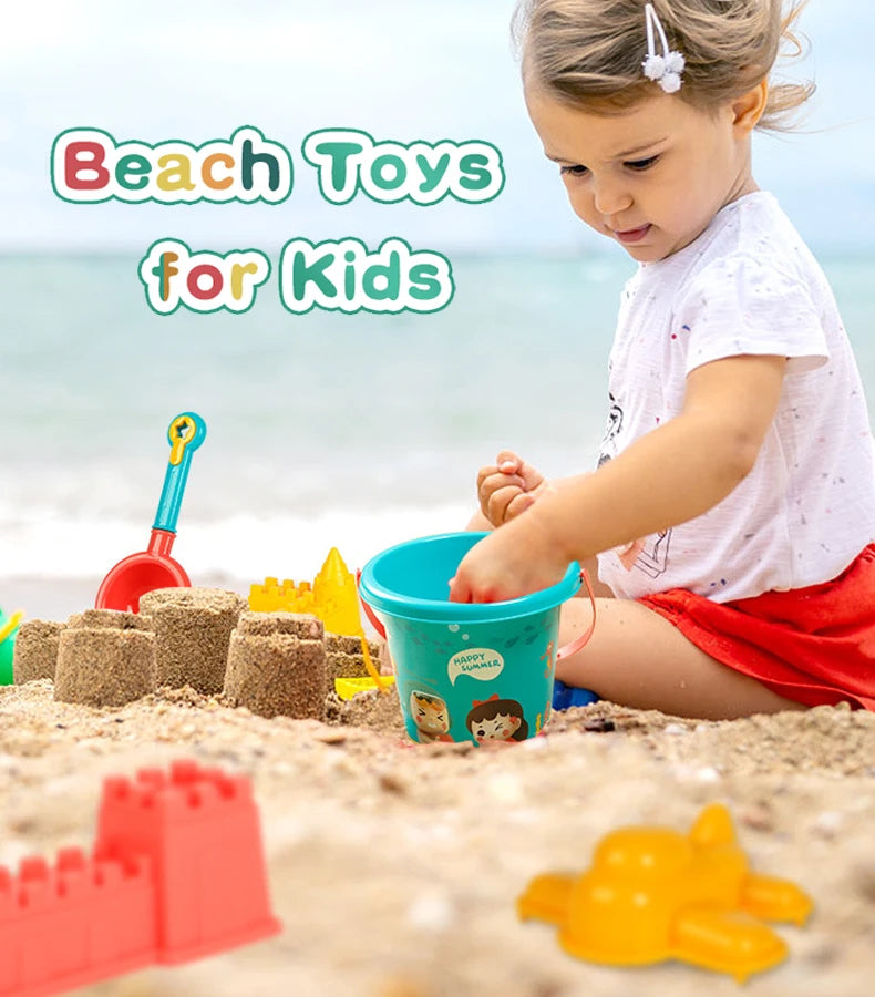 Beach Toys for Kids Sand Set Sand Bucket Beach Shovel Toys for Toddlers Summer Beach Game Children Toys Water Play