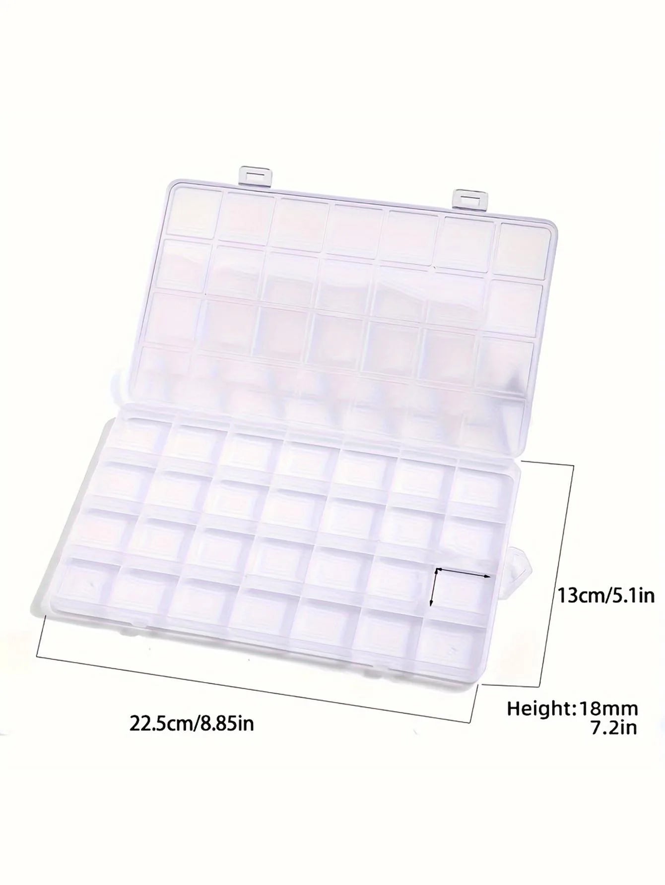 Transparent Storage Container Jewelry Box Clear Plastic Organizer Box Empty Earring Storage Organizer Display Case for Beads