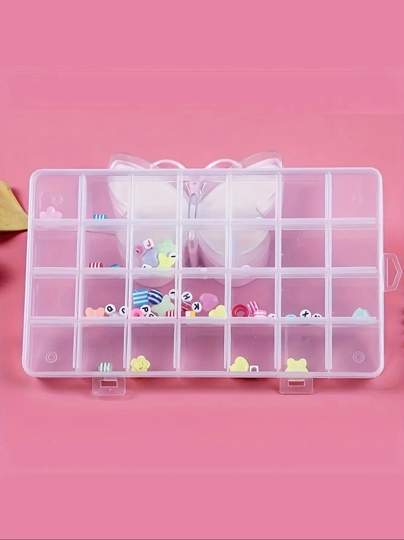 Transparent Storage Container Jewelry Box Clear Plastic Organizer Box Empty Earring Storage Organizer Display Case for Beads