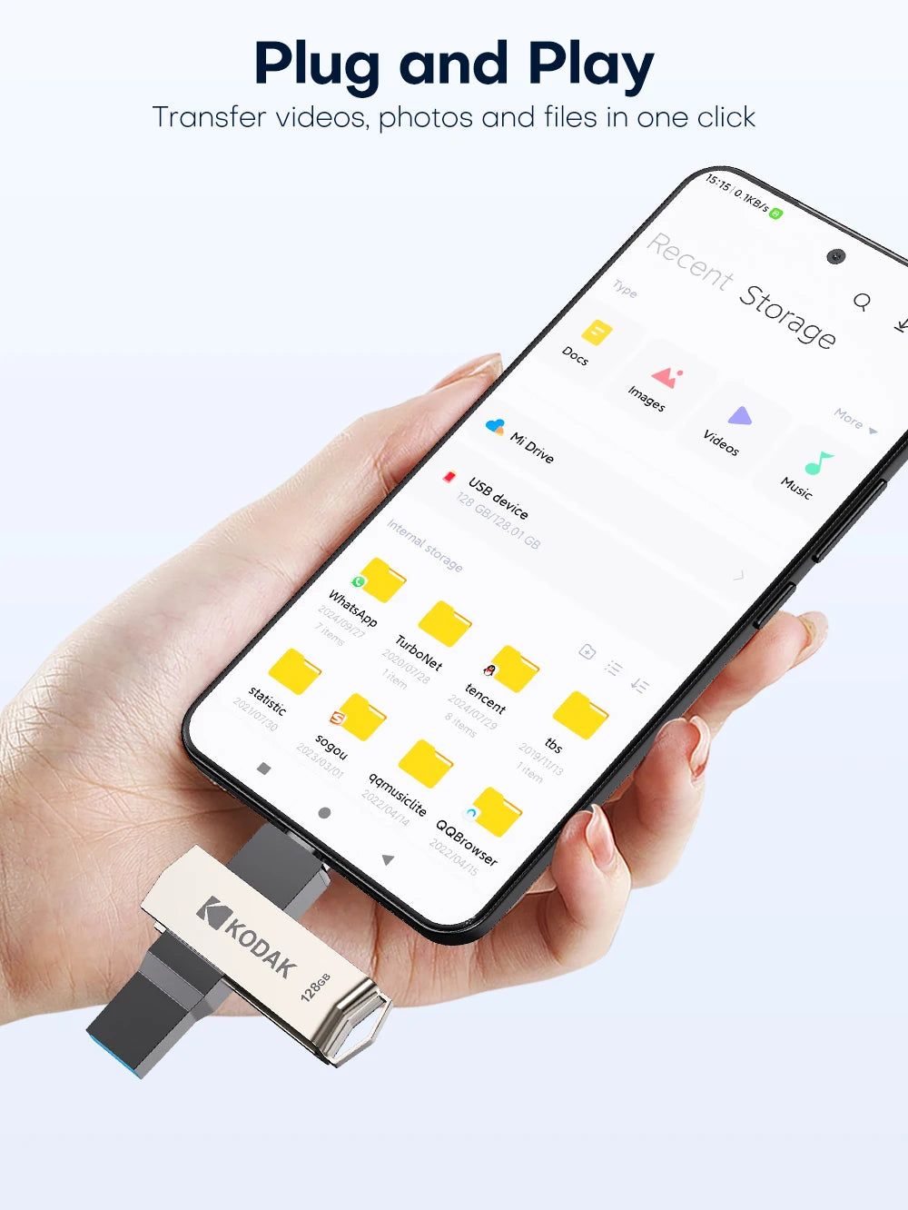 KODAK USB3.2 Type C Flash Drive 256GB 128GB 32GB Pendrive High Speed Dual Memory Stick For Smartphone Laptop